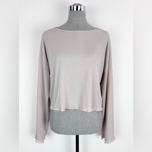 Nasty Gal Popover Long Sleeve Loose Top Size 10
